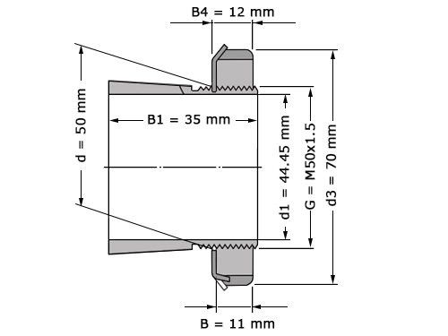 SKF Trekbus HE210 (44.45x70x35mm)