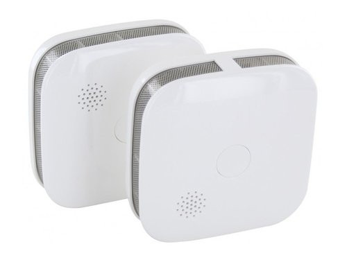 Foto van Optische mini rookmelder koppelbaar +lithium batterij 5 jaar blister(2) Optische mini rookmelder koppelbaar +lithium batterij 5 jaar blister(2)