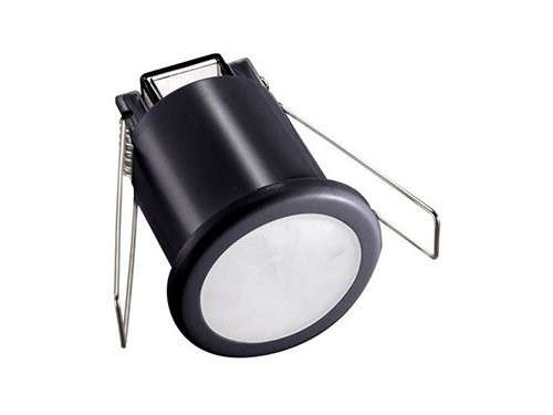 Bewegingsmelder inbouw plafond 360 graden zwart compact