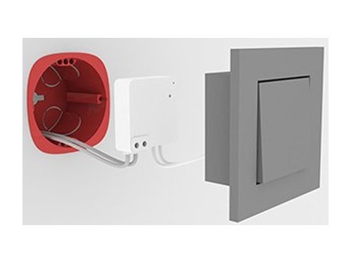 Foto van DiO Ontvanger schakelaar module - achter bestaande schakelaar DiO Ontvanger schakelaar module - achter bestaande schakelaar