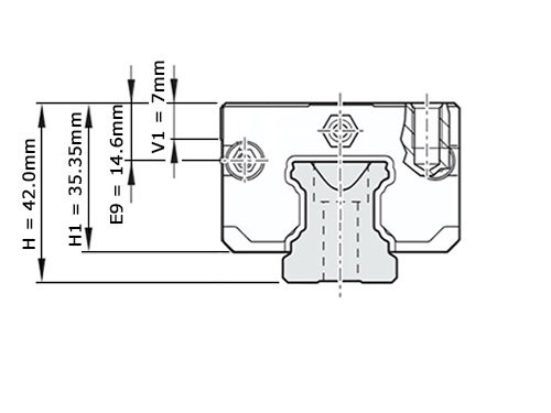 Bosch Rexroth Kogelwagen Koolstofstaal KWD-030-SLS-C0-H-1 Met Kogelketting