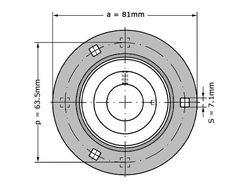 Foto van INA Lagerblok Plaatstaal Rond RA15 (15mm) INA Lagerblok Plaatstaal Rond RA15 (15mm)