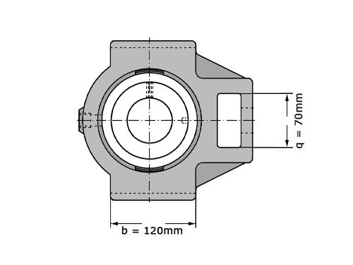 Foto van INA Lagerblok Span TTUE80 (80mm) INA Lagerblok Span TTUE80 (80mm)