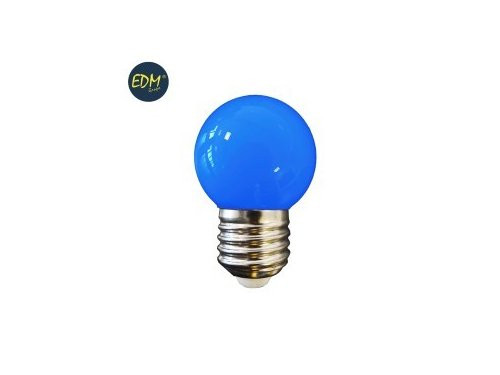 EDM LED kogel E27 1,5-15W blauw