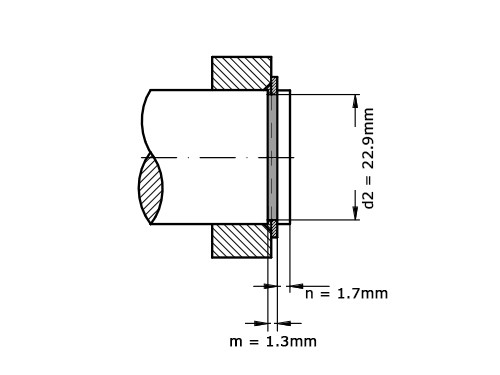 Seegerring DIN 471 24mm RVS