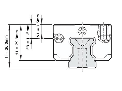 Foto van Bosch Rexroth Kogelwagen Koolstofstaal KWD-025-SNS-C0-N-1 Zonder Kogelketting Bosch Rexroth Kogelwagen Koolstofstaal KWD-025-SNS-C0-N-1 Zonder Kogelketting
