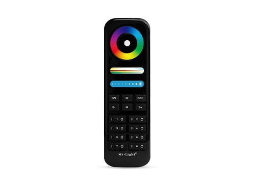 Foto van RGB-CCT afstandsbediening 2.4G 8-zones zwart RGB-CCT afstandsbediening 2.4G 8-zones zwart