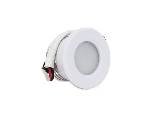 Foto van LED mini inbouwspot 1,5W 2700K 37mm 60gr rond vast wit LED mini inbouwspot 1,5W 2700K 37mm 60gr rond vast wit