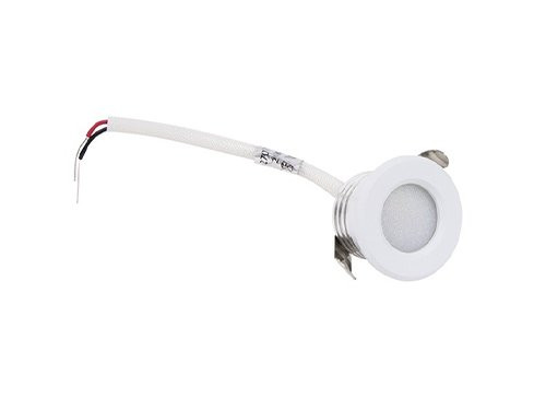 Foto van LED mini inbouwspot 1,5W 2700K 37mm 60gr rond vast wit LED mini inbouwspot 1,5W 2700K 37mm 60gr rond vast wit