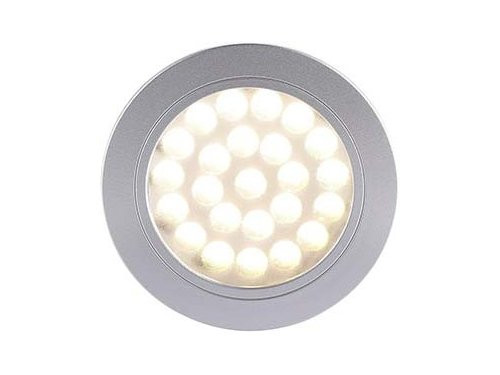 Foto van LED Meubelspot Cambio rond 2W 12V aluminium 3-pack 3000K LED Meubelspot Cambio rond 2W 12V aluminium 3-pack 3000K