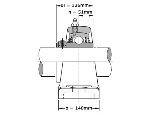 NTN Lagerblok Staand UCP324 D1 (120mm)