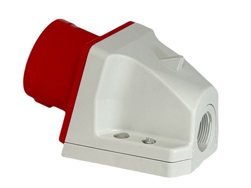 Foto van CEE 5P/32A/400V opb wcd rood met pennen CEE 5P/32A/400V opb wcd rood met pennen