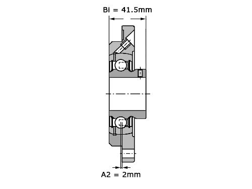 INA Lagerblok Rond PMEY45 (45mm)
