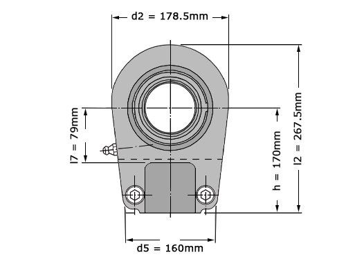 SKF Stangkop SIR80 ES (80x178.5x55mm)