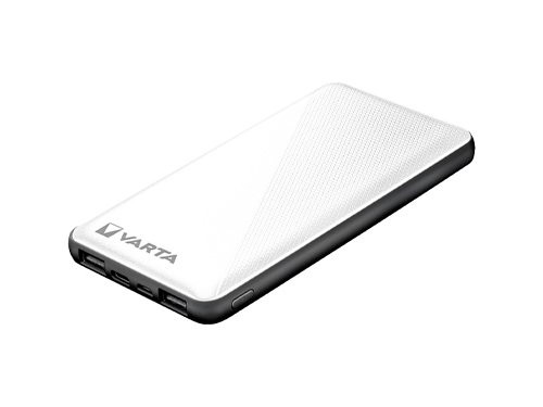 Foto van Powerbank 10.000mA zilver USB + USB-C Powerbank 10.000mA zilver USB + USB-C
