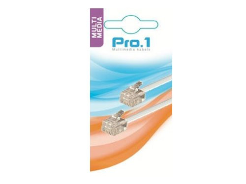 Modulair 6p4c naar 6p4c wit 3m