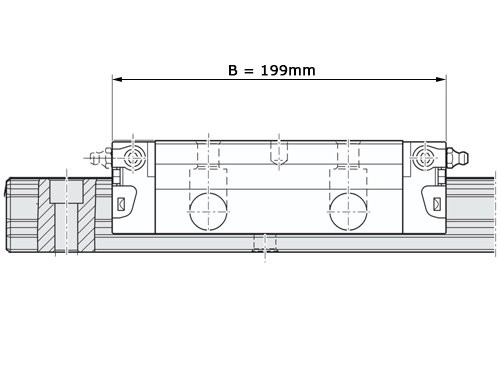 Foto van Bosch Rexroth Kogelwagen Koolstofstaal KWC-055-FLS-C3-P-2 Zonder Kogelketting Bosch Rexroth Kogelwagen Koolstofstaal KWC-055-FLS-C3-P-2 Zonder Kogelketting