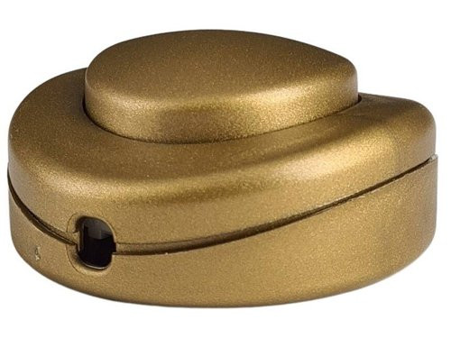 Foto van Vloerschakelaar rond goud 2A Vloerschakelaar rond goud 2A