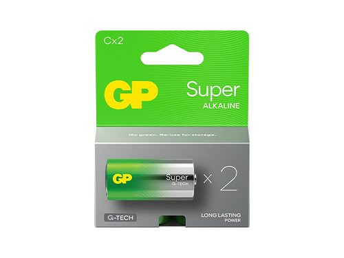 Foto van GP Super Alkaline batterij C blister(2) GP Super Alkaline batterij C blister(2)