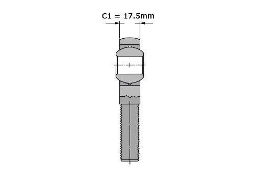 SKF Stangkop SAKAC18 M (18x47x23mm)