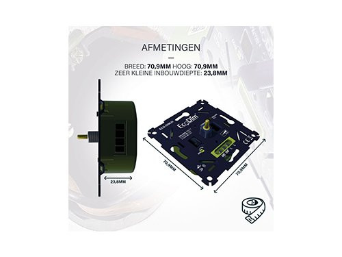 LED dimmer 0-300W EcoDim universeel