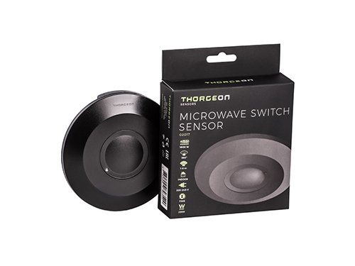 Foto van Radar HF bewegingssensor opbouw plafond 360 graden zwart Radar HF bewegingssensor opbouw plafond 360 graden zwart