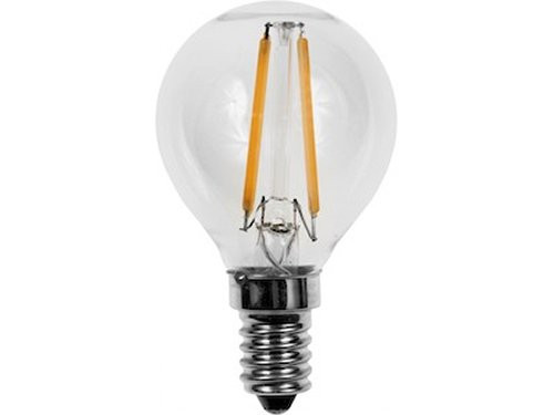 Foto van SPL LED kogel E14 1,5-15W 2500K filament helder dimbaar SPL LED kogel E14 1,5-15W 2500K filament helder dimbaar
