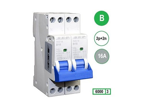 Fornuis automaat 2 x 16A B kar 2p SEP
