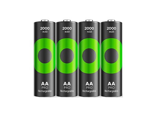 Foto van GP NiMH oplaadbare batterij AA 2000mA blister(4) GP NiMH oplaadbare batterij AA 2000mA blister(4)