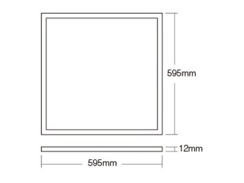 Foto van LED backlit paneel wit 60x60cm 40W 4000Lm RGB-CCT dimbaar LED backlit paneel wit 60x60cm 40W 4000Lm RGB-CCT dimbaar