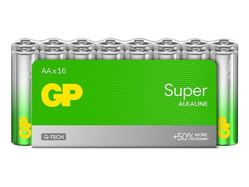 Foto van GP Super Alkaline batterij AA multipack(16) GP Super Alkaline batterij AA multipack(16)