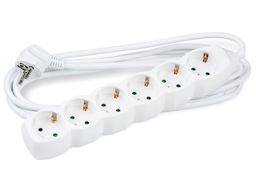 TCD RA 6V 1,5m snoer wit