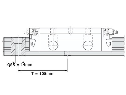Foto van Bosch Rexroth Kogelwagen Koolstofstaal KWD-045-FLS-C2-H-1 Met Kogelketting Bosch Rexroth Kogelwagen Koolstofstaal KWD-045-FLS-C2-H-1 Met Kogelketting