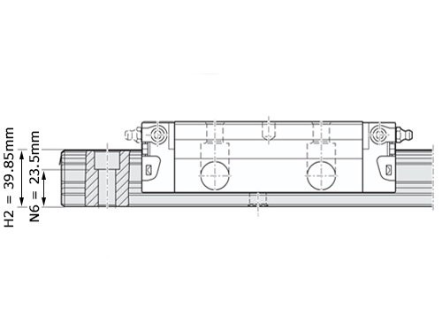 Foto van Bosch Rexroth Kogelwagen Koolstofstaal KWD-045-FLS-C2-H-1 Met Kogelketting Bosch Rexroth Kogelwagen Koolstofstaal KWD-045-FLS-C2-H-1 Met Kogelketting