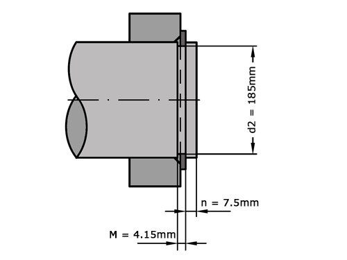 Seegerring DIN 471 190mm Verenstaal