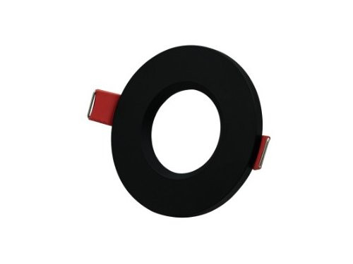 Inbouwspot vast rond 84mm zwart IP65
