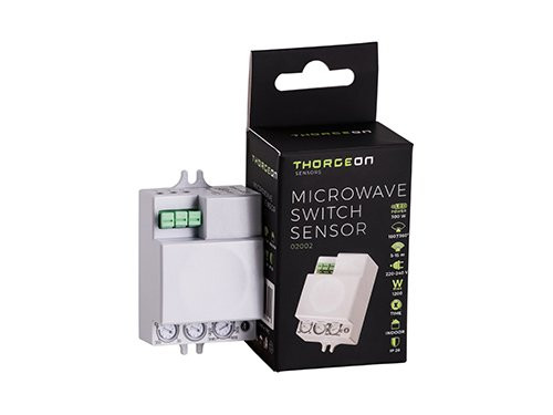 Radar HF bewegingssensor inbouw mini wit