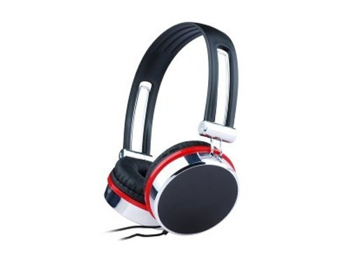 Stereo hoofdtelefoon zwart/rood