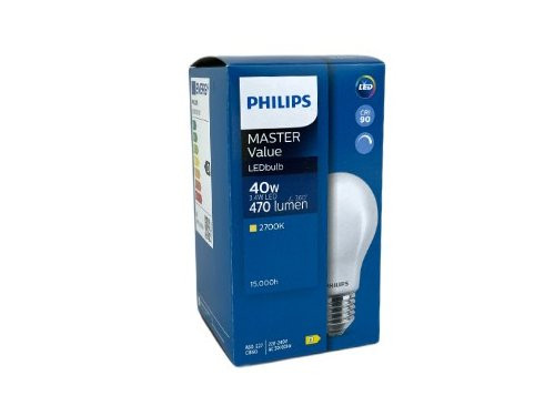 Foto van Philips LED GLS E27 3,4-40W 2700K filament mat dimbaar Philips LED GLS E27 3,4-40W 2700K filament mat dimbaar
