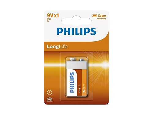 Foto van Philips Longlife batterij 9V blister(1) Philips Longlife batterij 9V blister(1)