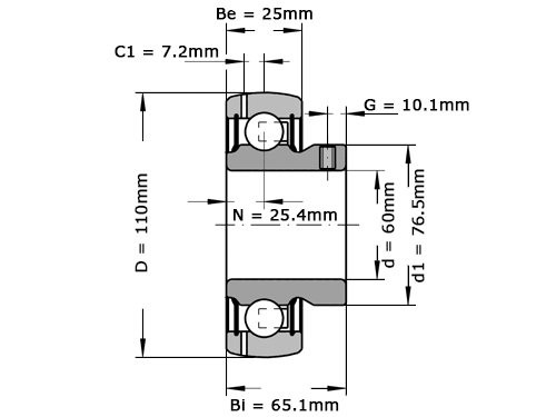INA Insert Lager GYE60 KRR B