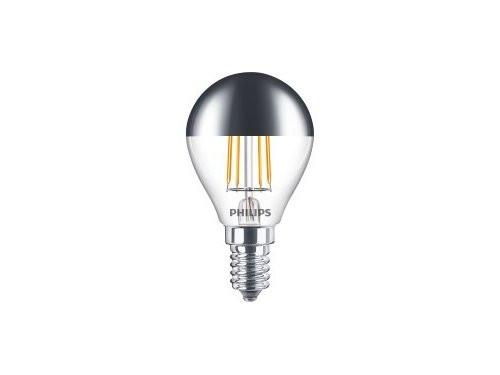 Philips LED kogel E14 4-35W 2700K filament kopspiegel blister