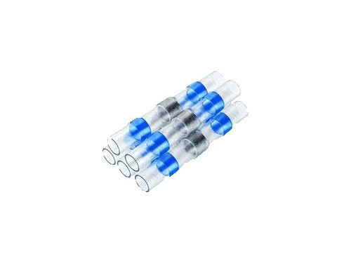 Krimpkous soldeerconnector 1,5 - 2,5mm blauw zak(50)