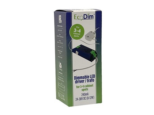 Foto van LED driver dimbaar Ecodim voor 3-4 meubelspots LED driver dimbaar Ecodim voor 3-4 meubelspots