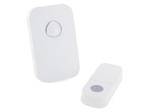 Foto van Draadloze deurbel set 120m wit Draadloze deurbel set 120m wit