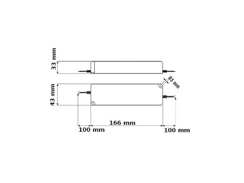 LED driver 12V 30W IP67 plastic