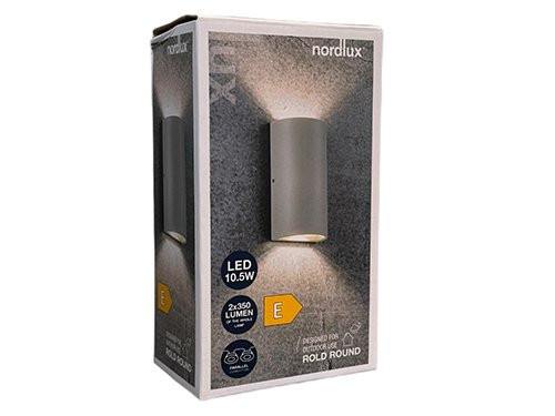 Foto van LED Wandlamp Rold halfrond zandkleur 10,5W 3000K IP54 LED Wandlamp Rold halfrond zandkleur 10,5W 3000K IP54