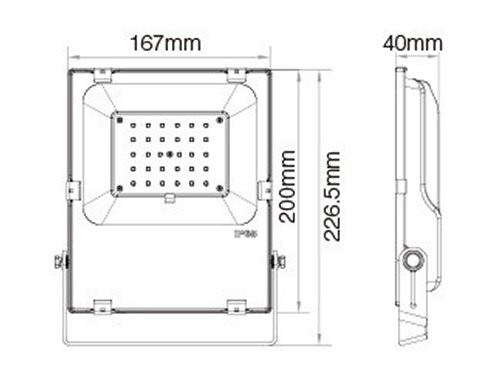 RGB-CCT LED Schijnwerper IP65 30W