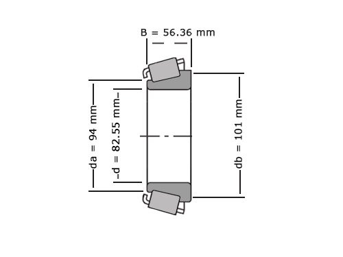Foto van NTN Kegellager 4T-842 (82.55x168.28x53.98mm) NTN Kegellager 4T-842 (82.55x168.28x53.98mm)