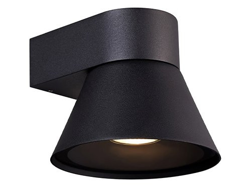Foto van Wandlamp Kyklop Cone GU10 zwart IP54 Wandlamp Kyklop Cone GU10 zwart IP54